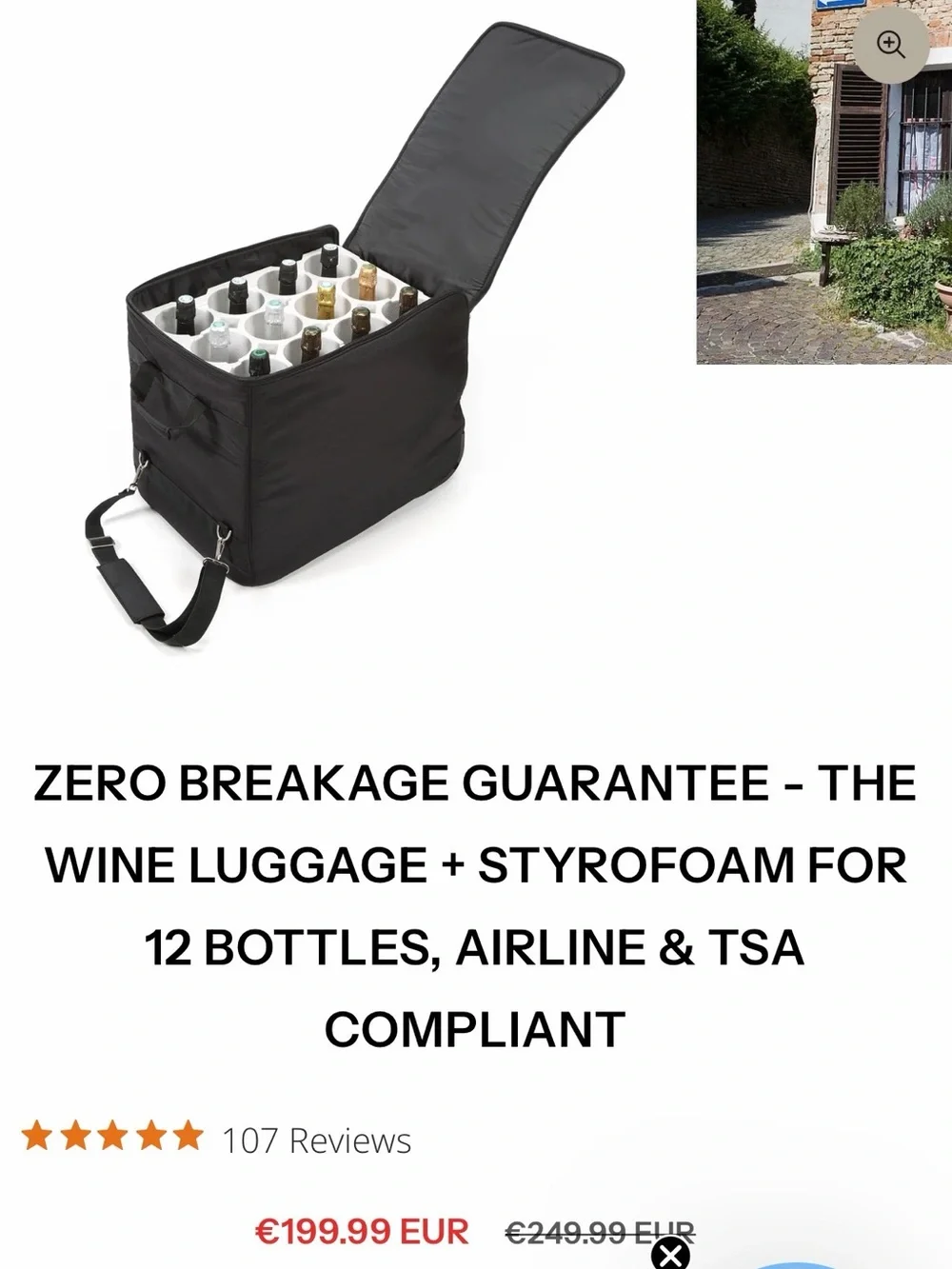 Specialized wine shipping box
